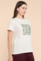 Printed T-Shirt with Crew Neck and Short Sleeves - 4