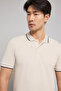 Tipping Detail Polo T-Shirt with Short Sleeves - 2
