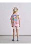 Girl's Cotton Pink Text Printed T-Shirt and Leggings Set - 4