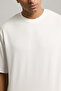 Solid T-Shirt with Crew Neck and Short Sleeves - 6