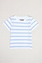 Striped T-Shirt and Dungaree Set - 4