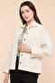 Solid Denim Jacket with Button Closure - 5
