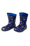Waterproof Children's Rain Boots with Plush Inside, Plastic Boots - 3