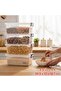 Set of 4 5.5 Liter (5.5X4) Horizontal Food Storage Containers with Plastic Locking Lids Kitchen Interior-Exterior Organizer - 2
