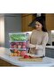 Set of 3 5.5 Liter (5.5X3) Horizontal Food Storage Containers with Plastic Locking Lids Kitchen Interior-Exterior Organizer - 4