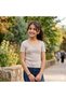 Pack of 3 Girls (7-10 Years) Cotton Camisole Ribbed Square Neck T-Shirt - 4