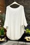 Bat Double Pocket Mercerized Tunic Blouse - 2