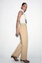 Organic Cotton Relaxed Fit Yellow Women's Trousers - 3