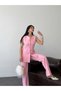 Gold Button Detail Sleeveless Long Vest and High Waist Pants Set - 6