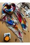 Soft and Healing Shawl Pareo with Abstract Patterns of Cats That Will Hug You with Love.