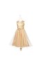 Gold color party dress 8-10 years