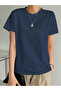 Women's Short Sleeve Stripe Detailed Basic T-Shirt Single Jersey Fabric Summer Comfortable T-Shirt - 2