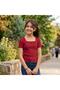 Pack of 3 Girls (7-10 Years) Cotton Camisole Ribbed Square Neck T-Shirt - 2