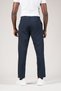 Summer Unlined Wide Leg Half Baggy Fabric Trousers with Elastic Waist at the Back - 4