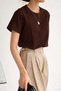 Women's Short Sleeve Stripe Detailed Basic T-Shirt Single Jersey Fabric Summer Comfortable T-Shirt - 2