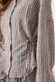 Checkered Pattern Bowknot Women's Trendy Shirt - 4