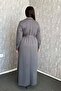 Women's Collar Snap Belted Dress 7586 - 4