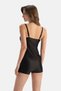 Siyah Siyah Tankini Üst - 2