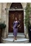 Balon Sleeves Jacket and Slit Skirt - 2