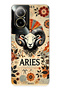 Realme 12 Lite Compatible Aries Sign Patterned Transparent Phone Case