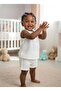 Baby Girl Pure Theme Muslin Buttoned Shorts White 20136
