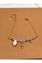 Blue Crystal Beaded Sea Horse Steel Anklet