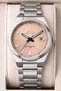 Steel Band with Calendar, Steel Case Men's Wristwatch Bracelet Gift Silver-Rose Sdslz011 - 4