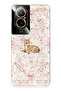 Realme 12 Lite Compatible Deer and Bow Pattern Transparent Phone Case