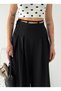 High Waist Wide Leg Lace-Up Pleated Palazzo Trousers - 4