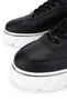 Men's Genuine Leather Black Sneakers & Sports Shoes - 3