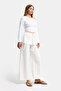 Women's Off-White W5 Straight Fit Loose Cut Belt Detailed Special Design Trousers - 6