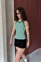 Cycling Collar, Thick Striped Bib, Flexible Camisole Fabric, Striped Sleeveless Long Tank Top - 5
