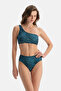 Multicolor Tek Omuz Bikini Üst - 4