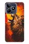 Realme Note 50 4g Compatible Lion Patterned Transparent Phone Case