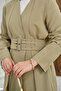 Women's Double Belted Jacket Suit Water Green - 6
