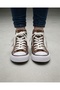 Unisex Daily Comfortable Bitter Brown Sports Shoes High-Top Sneakers