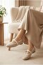 Tweed Textured Mary Jane Flats - Classic Buckle Elegant Shoes - 2