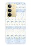 Realme C75 Compatible Blue Bow and Floral Pattern Transparent Phone Case