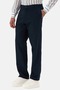 Navy Blue Regular Fit Lycra Classic Fabric Trousers 2390-24 - 3