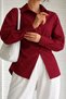 Women's Side Gathered Waist-Fitted Trendy Long Shirt New Season - 3