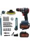 88VF Cordless Multi-Function Drill Set with 4000mAh Lithium Battery 23 Torque Settings 10mm Ke