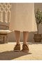 26Y-180-23037 Genuine Leather Women's Slippers Sabo Model Comfortable Daily Slippers Orthopedic Comfort Sole - 6