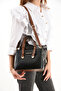 Sanmorris Women's Faux Leather Shoulder Bag and Combination Wallet Set - 4