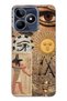 Realme C53 Compatible Eye of Ra Patterned Transparent Phone Case