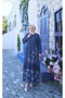 Wonderful Single-Pocket Floral Detailed 100% Cotton Special Design Linen Dress - 3