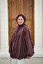 Women's Gathered Hem Shirt Burgundy - 6