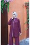 Wonderful Special Design Linen Set with Sequin Front and Embroidery Detail on the Back, Made of 100% Cotton. - 5