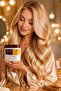 Collagen Hair Mask 500 ml Maca Extract Repairing Moisturizing Shine-Enhancing Hair Care Cream - 4