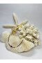 White Afghan Necklace with Nazar Beads - 4