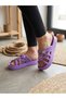Women's Knitted Banded Stone Detailed Ultra Trendy Stylish Summer Slippers - 2
